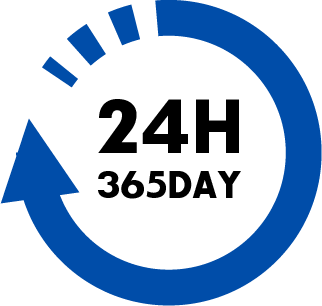 24時間365日サポート