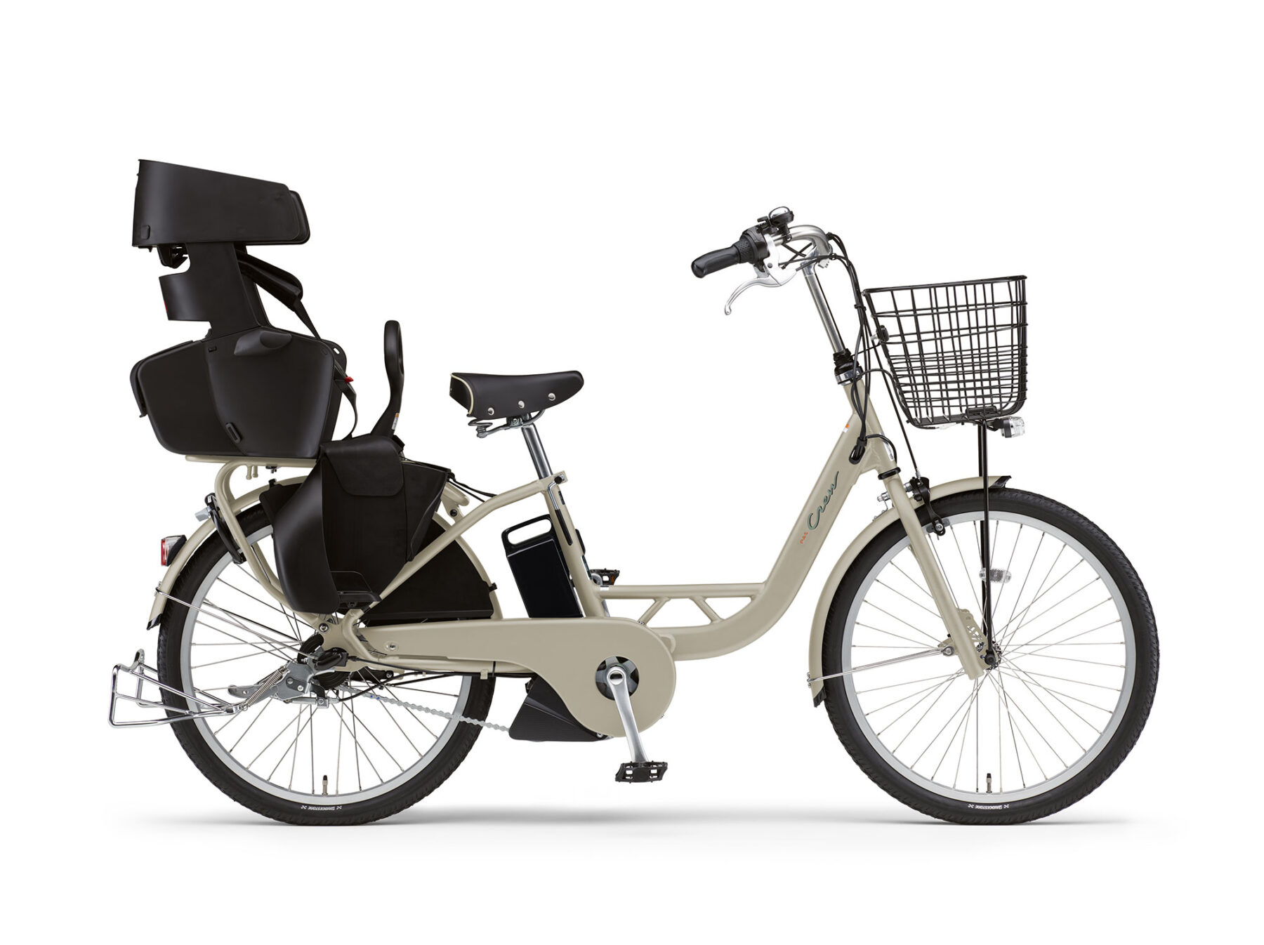 24インチ子供乗せ電動アシスト自転車「YAMAHA PAS Crew」2024年モデル 